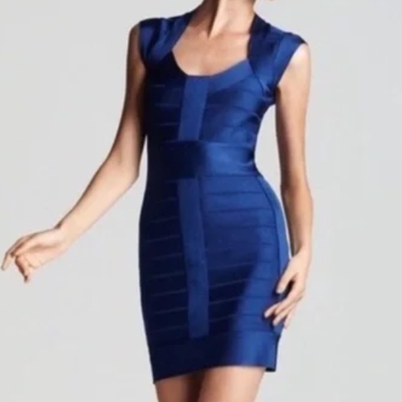 French Connection Dresses & Skirts - French Connection Bodycon Bandage Dress - Blue Size 2